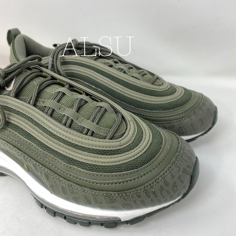 Nike Air Max 97 LX Cargo Khaki Leather W AUTHENTIC - Picture 5 of 8